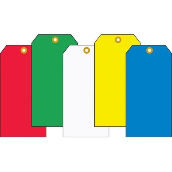 SAFETY TAGS STANDARD COLOR BLANK TBB311BUP, Accuform, Mfr#: TBB311BUP